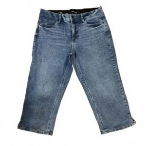 Liz Claiborne Women's Sara Crop Mid-Rise Stretch Jeans Size 12